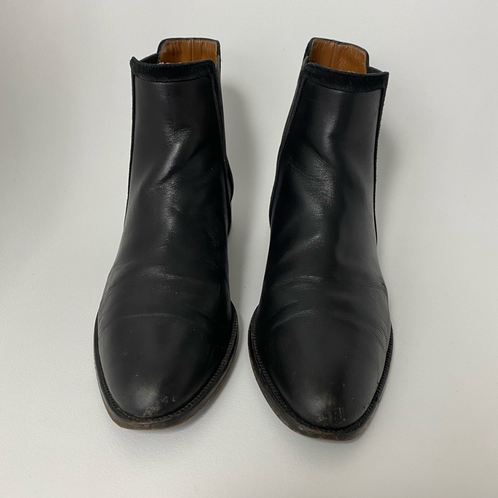 Aquatalia Black Leather Chelsea Boots